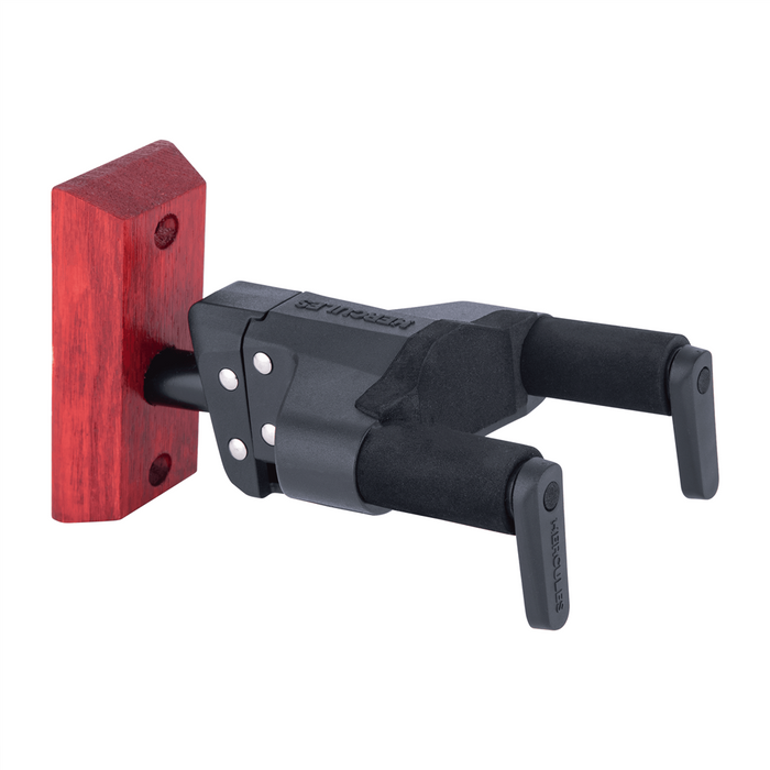 Hercules GSP38WB Plus Auto Grab Guitar Wall Hanger - Red Block