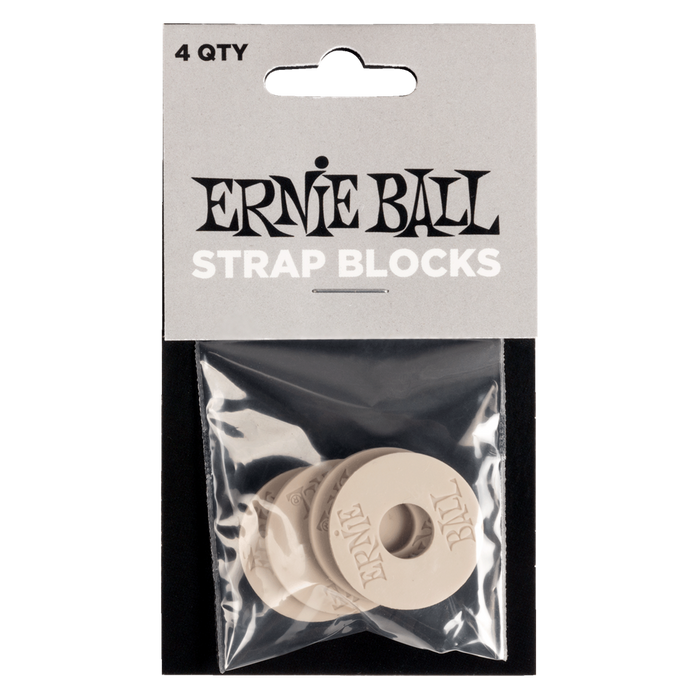 Ernie Ball Strap Blocks Locks | Rubber - Grey - Guitar Warehouse