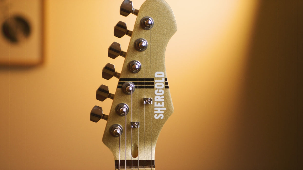 Shergold Telstar Standard ST14 Champagne Gold Electric Guitar - Guitar Warehouse