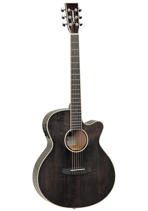 Tanglewood Winterleaf Super Folk Black Shadow Gloss Electro Acoustic TW4 E BS - Guitar Warehouse