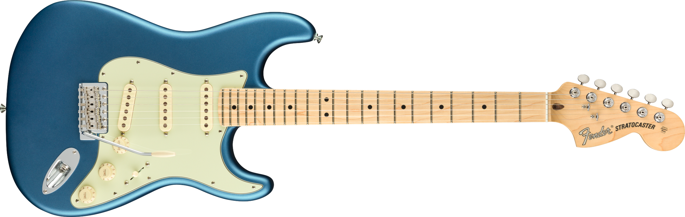 Fender American Performer Stratocaster®, Maple Fingerboard, Satin Lake Placid Blue - Guitar Warehouse