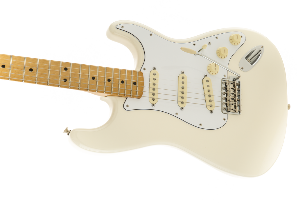 Fender Artist Signature Jimi Hendrix Stratocaster®, Maple Fingerboard, Olympic White - Guitar Warehouse