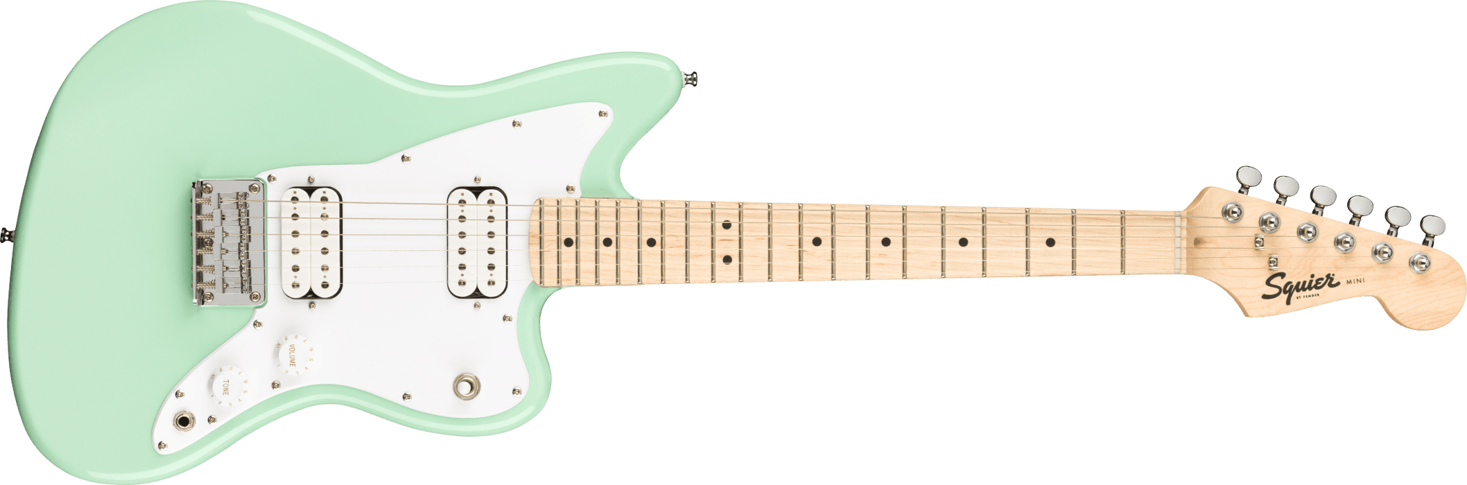 Fender Squier Mini Jazzmaster® HH, Maple Fingerboard, Surf Green - Guitar Warehouse