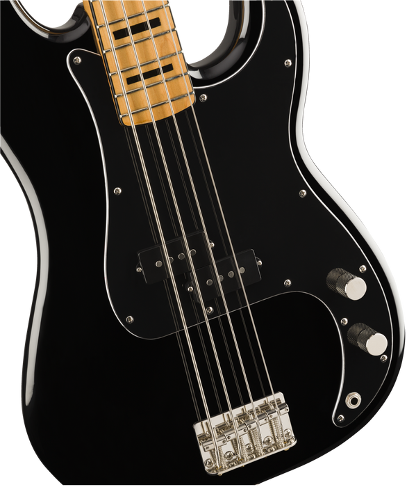 Fender Squier Classic Vibe '70s Precision Bass®, Maple Fingerboard, Black - Guitar Warehouse