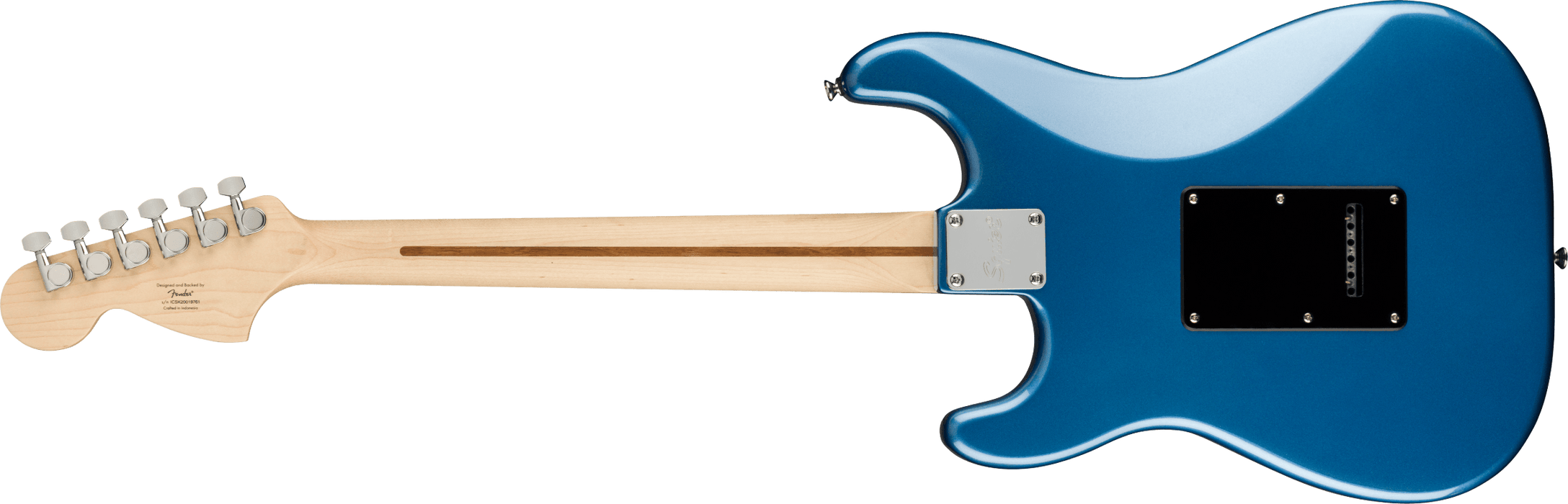 Fender Squier Affinity Series™ Stratocaster®, Maple Fingerboard, Black Pickguard, Lake Placid Blue - Guitar Warehouse