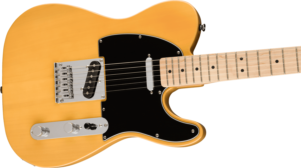 Fender Squier Affinity Series™ Telecaster®, Maple Fingerboard, Black Pickguard, Butterscotch Blonde - Guitar Warehouse