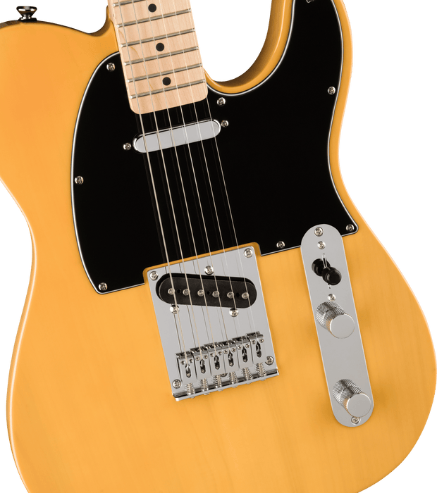 Fender Squier Affinity Series™ Telecaster®, Maple Fingerboard, Black Pickguard, Butterscotch Blonde - Guitar Warehouse