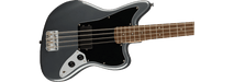 Fender Squier Affinity Series™ Jaguar® Bass H, Laurel Fingerboard, Black Pickguard, Charcoal Frost Metallic - Guitar Warehouse