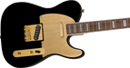 Fender Squier 40th Anniversary Telecaster®, Gold Edition, Laurel Fingerboard, Gold Anodized Pickguard, Black - Guitar Warehouse