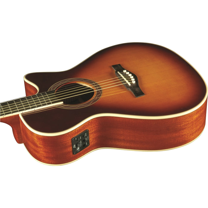 Eko One 018 CW Electro Acoustic EQ Vintage Burst Guitar - Sitka Spruce *SETUP PRICE - Guitar Warehouse