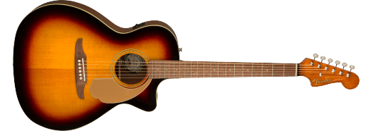 Fender Newporter Player, Acoustic Guitar Walnut Fingerboard, Sunburst - Guitar Warehouse