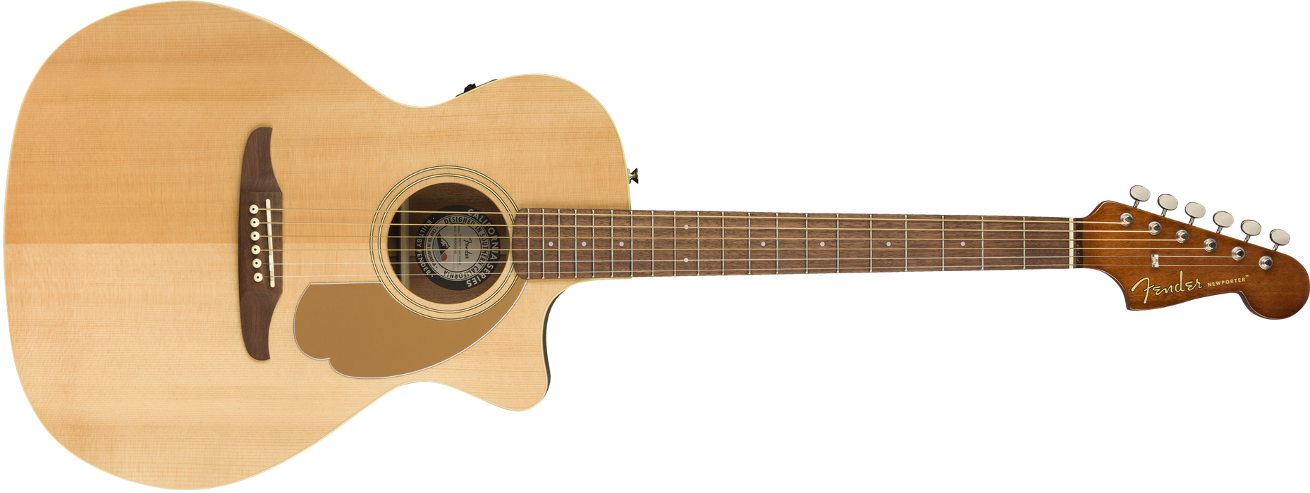 Fender Electro Acoustic Newporter Player, Walnut Fingerboard, Natural - Guitar Warehouse