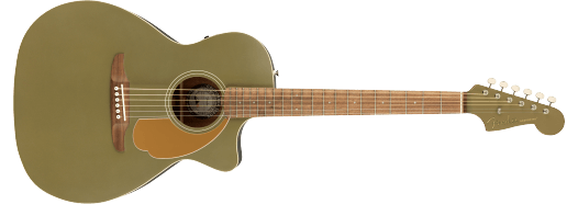 Fender Newporter Player, Acoustic Guitar Walnut Fingerboard, Olive Satin - Guitar Warehouse