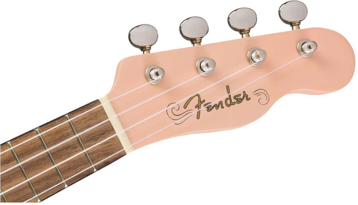 Fender Venice Soprano Ukulele Shell Pink - Guitar Warehouse