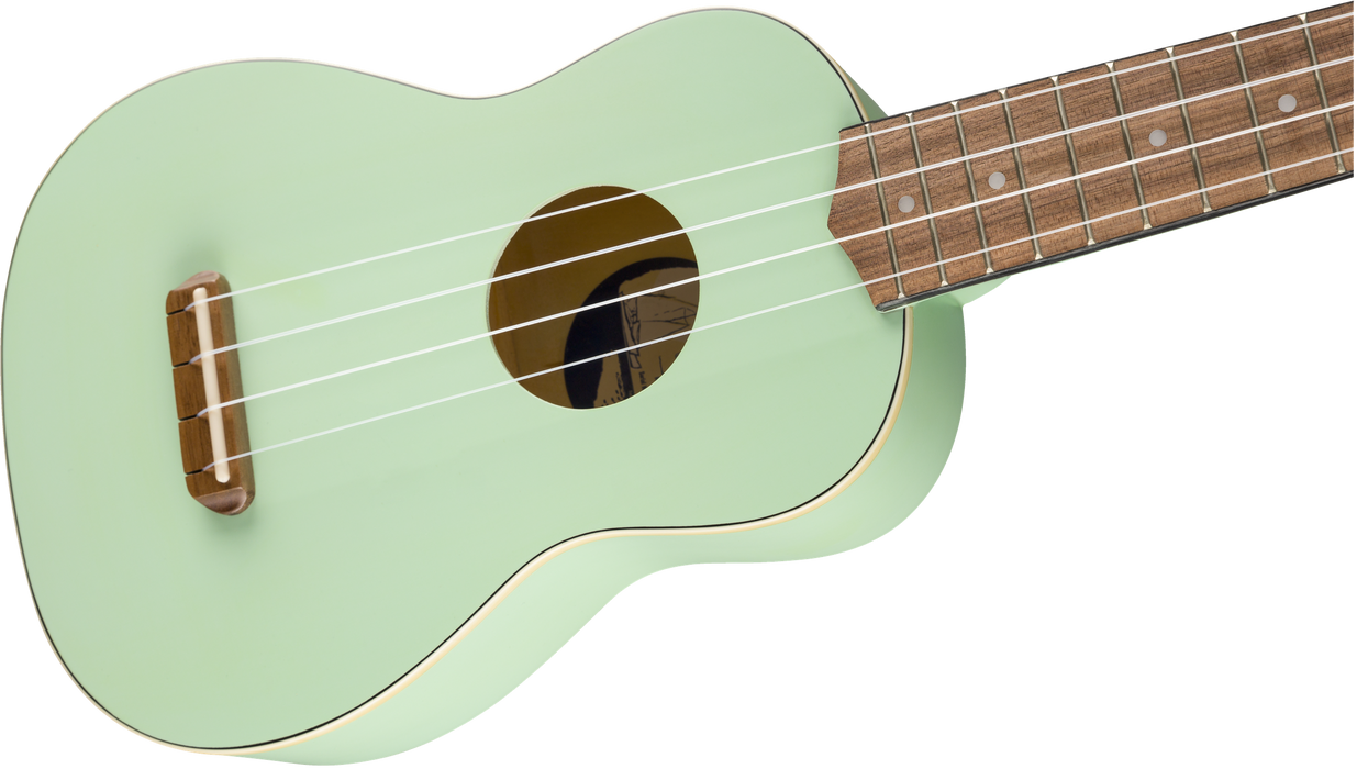 Fender Venice Soprano Ukulele Surf Green - Guitar Warehouse