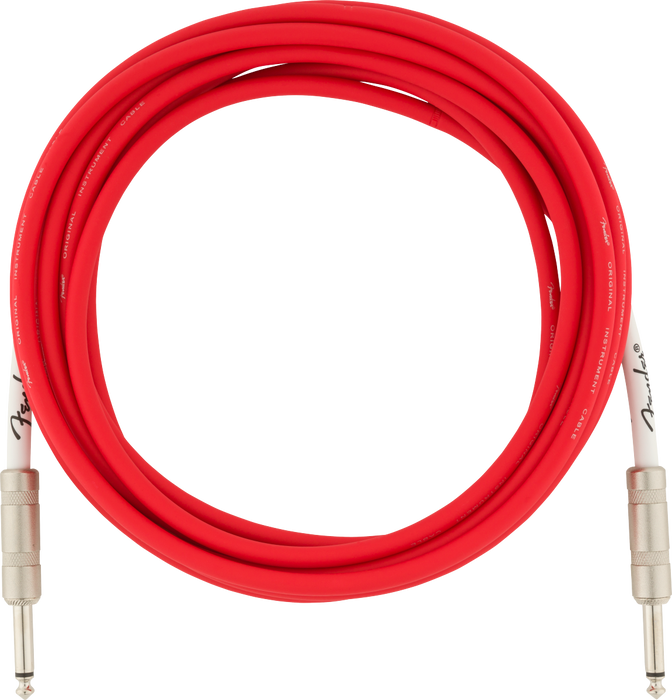 Fender Original Series Instrument Cable - 15ft Fiesta Red - Guitar Warehouse