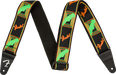 Fender® Neon Monogrammed Strap, Green and Orange, 2" - Guitar Warehouse