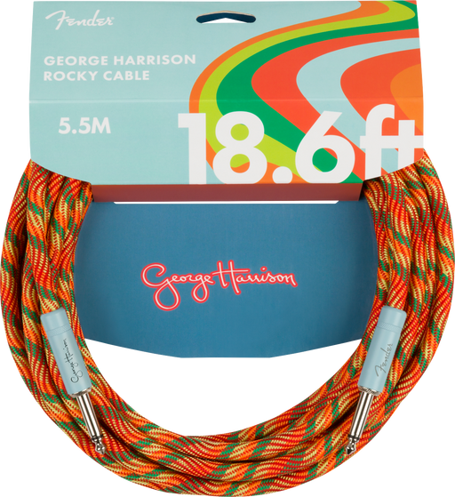 Fender George Harrison Rocky Instrument Cable, 18.6ft 5.5M - Guitar Warehouse