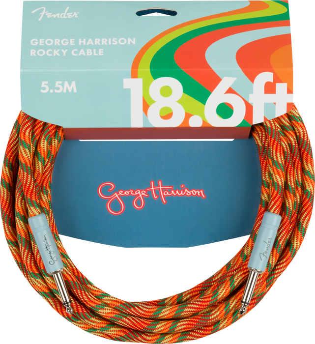 Fender George Harrison Rocky Instrument Cable, 18.6ft 5.5M - Guitar Warehouse