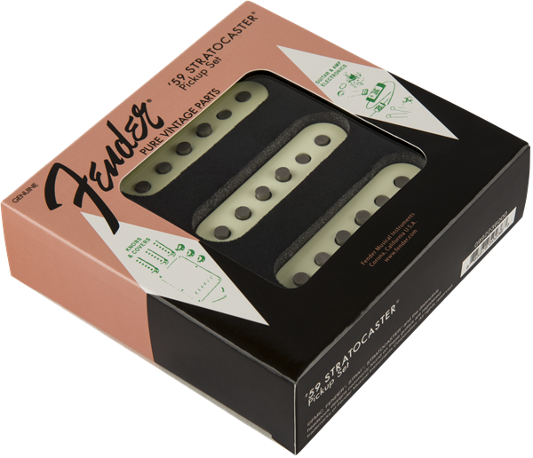 Fender Pure Vintage '59 Strat® Pickup Set, Vintage White (3) - Guitar Warehouse