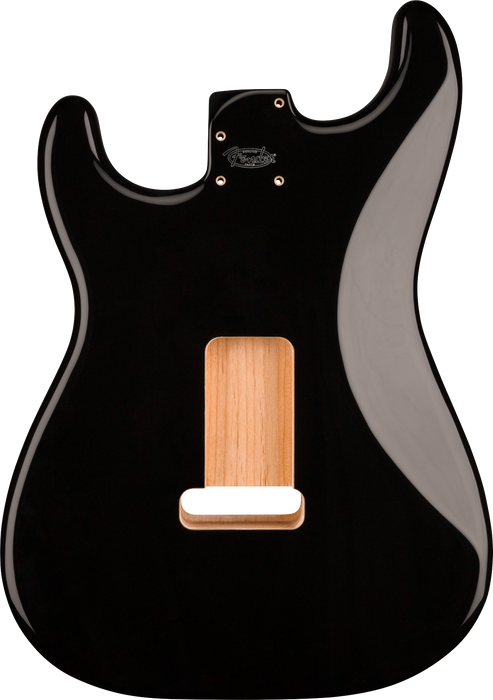 Fender Deluxe Series Stratocaster® HSH Alder Body 2 Point Bridge Mount, Black - Guitar Warehouse