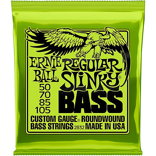 Ernie Ball Regular Slinky Nickel Wound Electric Bass Strings - 50-105 - Guitar Warehouse