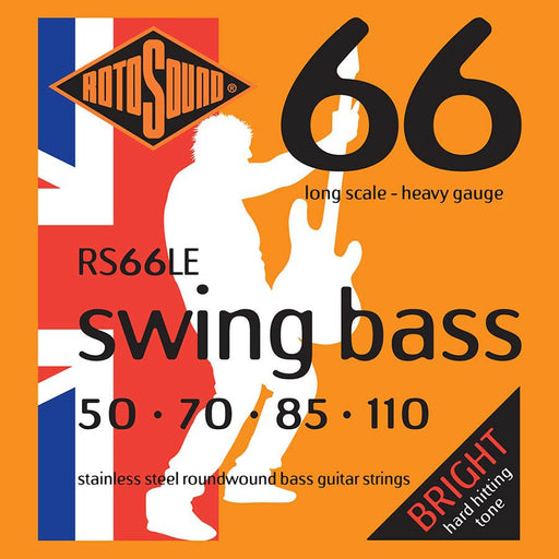 Rotosound RS66LE Swing Bass 66 string set electric bass stainless steel 50-110 - Guitar Warehouse