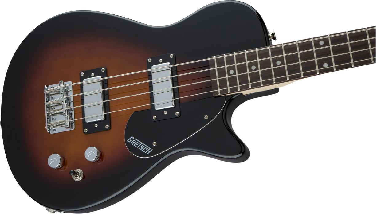 Gretsch G2220 Electromatic® Junior Jet™ Bass II Short-Scale, Black Walnut Fingerboard, Tobacco Sunburst - Guitar Warehouse