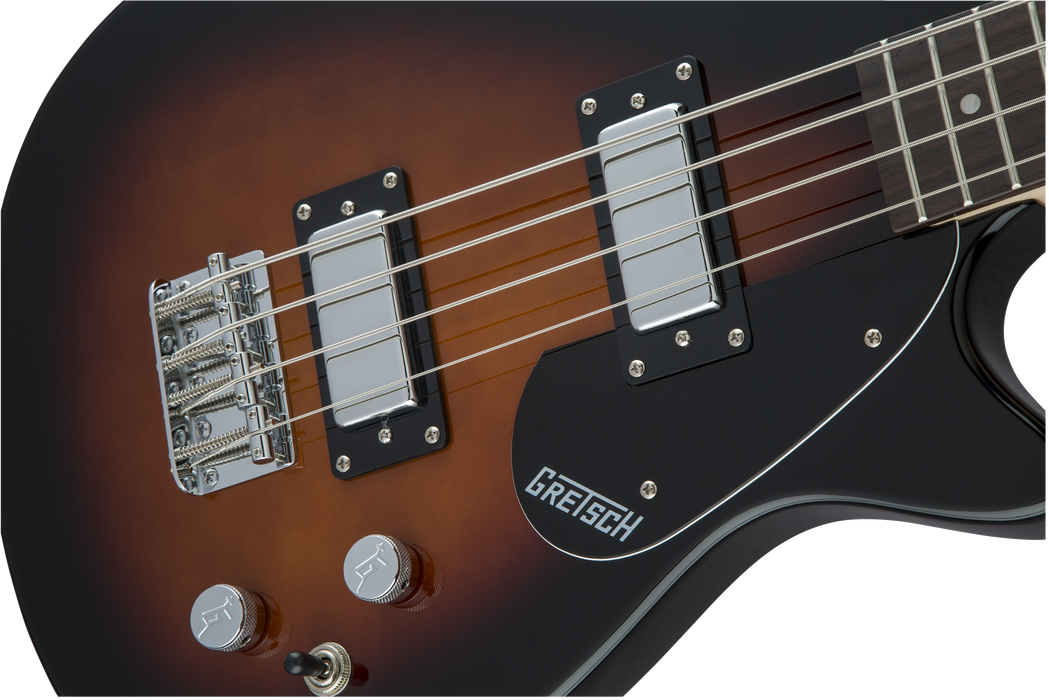 Gretsch G2220 Electromatic® Junior Jet™ Bass II Short-Scale, Black Walnut Fingerboard, Tobacco Sunburst - Guitar Warehouse