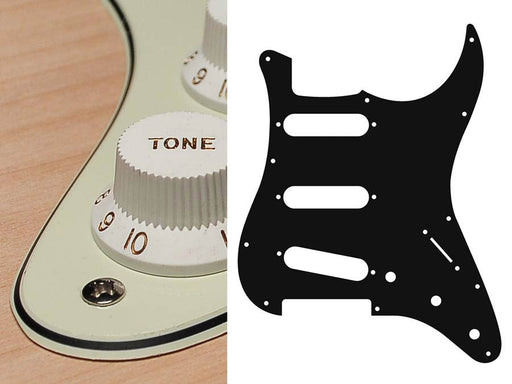 Standard 11 Hole SSS 3 Ply Pickguard / Scratchplate to fit Stratocaster Strat - Mint Green - Guitar Warehouse