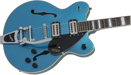 Gretsch G2622T Streamliner™ Center Block Double-Cut with Bigsby®, Laurel Fingerboard, Broad'Tron™ BT-2S Pickups, Riviera Blue - Guitar Warehouse