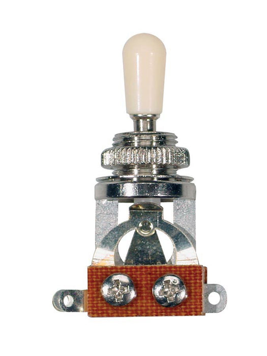 Electric Guitar Toggle Switch 3-way, with Ivory Poker Chip and Cap - Chrome | Made in Japan - Guitar Warehouse