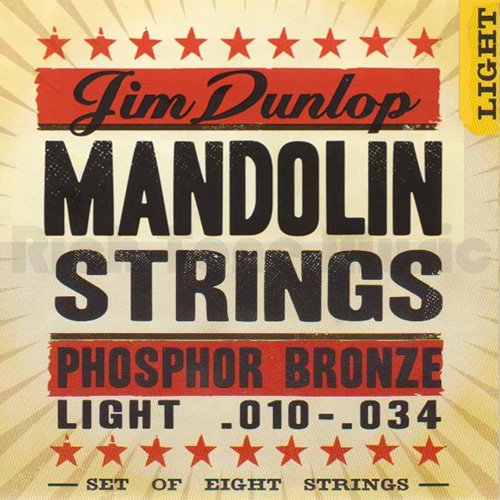 Dunlop DMP1034 Phosphor Light Mandolin Strings (Pack of 8) - Guitar Warehouse
