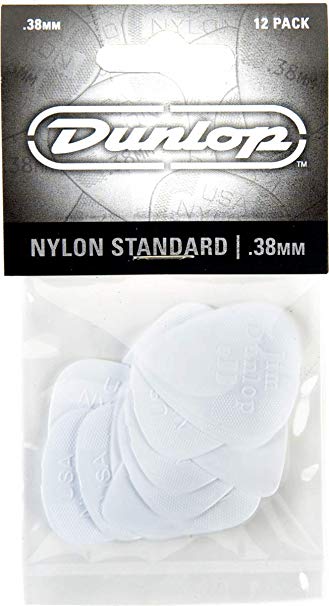 Dunlop Players Pick 12 Pack - Nylon Standard .38MM - Guitar Warehouse