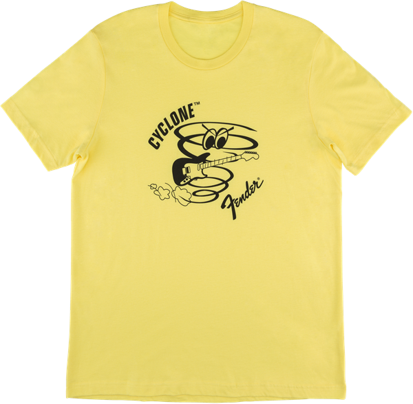 Fender® Cyclone T-Shirt, Yellow - Guitar Warehouse