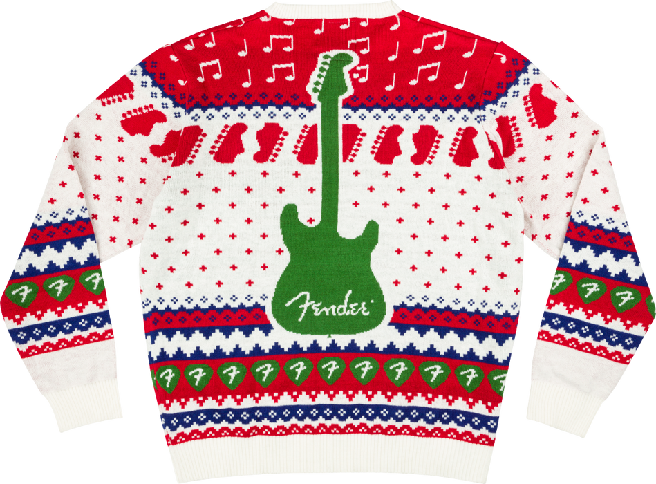 Fender® Ugly Christmas Sweater - White - Guitar Warehouse