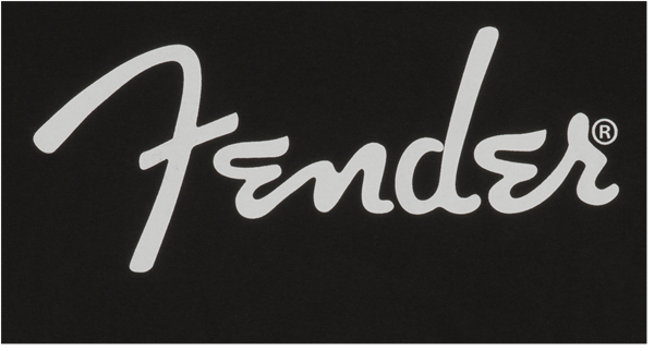 Fender® Spaghetti Logo Men's Tee, Black - Guitar Warehouse