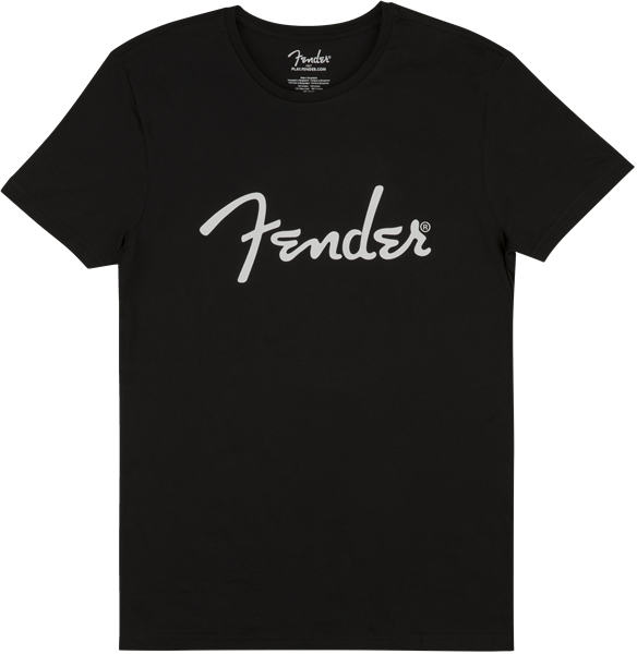 Fender® Spaghetti Logo Men's Tee, Black - Guitar Warehouse