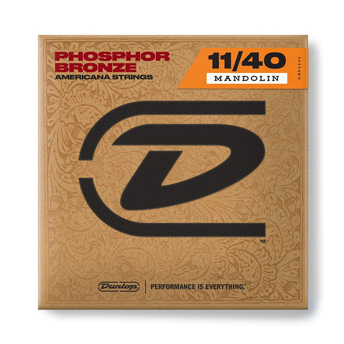 Dunlop DMP1140 Phosphor Medium Mandolin Strings (Pack of 8) - Guitar Warehouse