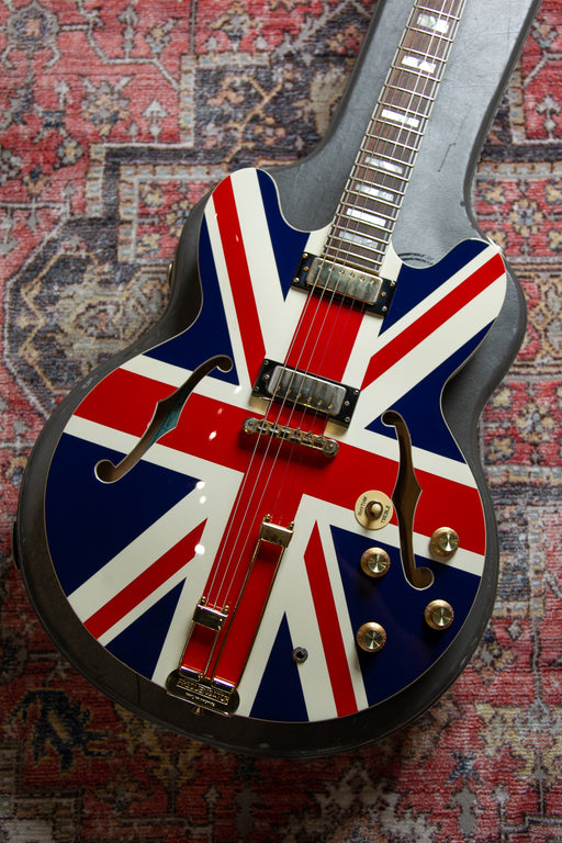 2014 Epiphone Union Jack Sheraton Noel Gallagher E212T - Pre-owned - Guitar Warehouse