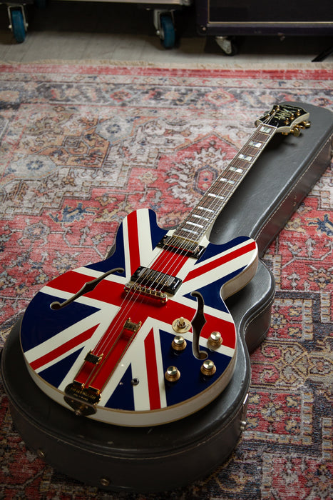 2014 Epiphone Union Jack Sheraton Noel Gallagher E212T - Pre-owned - Guitar Warehouse