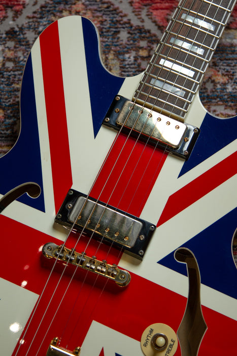 2014 Epiphone Union Jack Sheraton Noel Gallagher E212T - Pre-owned - Guitar Warehouse