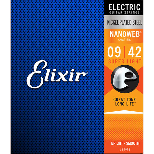 Elixir - Electric Nanoweb Super Light Strings 9 - 42 - Guitar Warehouse