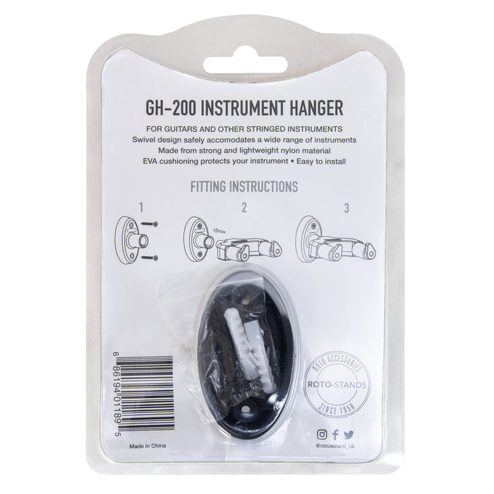 Rotosound RGH-200 Instrument Hanger for Guitars and Other Stringed Instruments - Guitar Warehouse