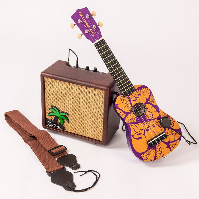 Kustom Ukulele Battery Powered Amp Package ~ 10W w/Strap & Piezo Pickup - Guitar Warehouse