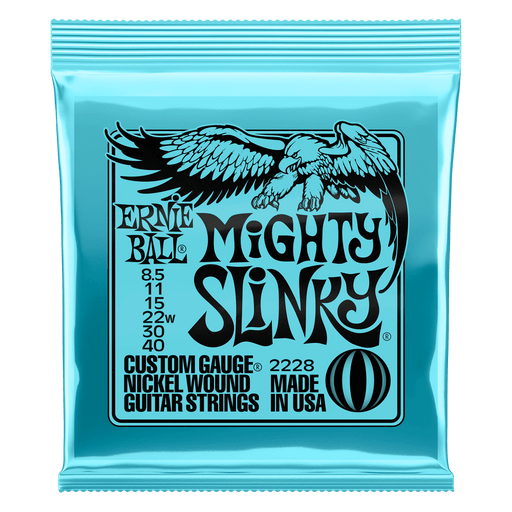 Ernie Ball Mighty Slinky Electric Guitar Strings 8.5-40 - Guitar Warehouse