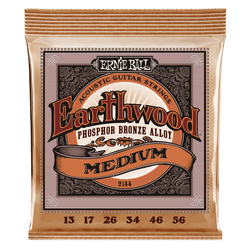 Earthwood Medium Phosphor Bronze Acoustic Strings - 13-56 Gauge - Guitar Warehouse