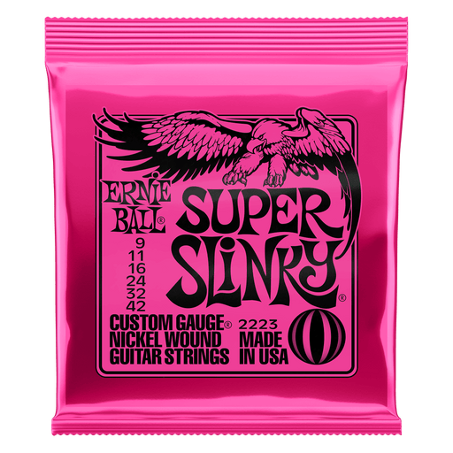 Ernie Ball Super Slinky Electric Guitar Strings 9-42 - Guitar Warehouse