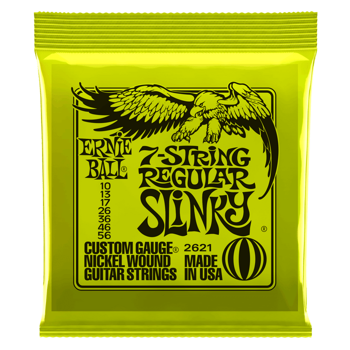 REGULAR SLINKY 7-STRING NICKEL WOUND ELECTRIC GUITAR STRINGS - 10-56 GAUGE - Guitar Warehouse