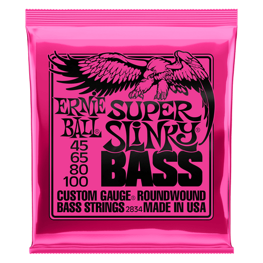 Super Slinky Nickel Wound Electric Bass Strings - 45-100 - Guitar Warehouse